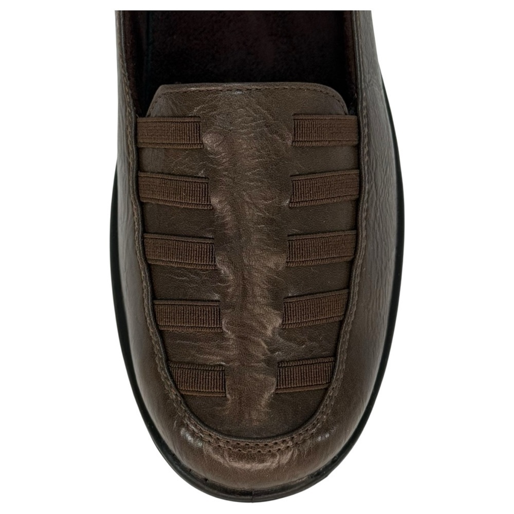 Easy Street Genesis Brown Burnished Faux Leather Womens Loafers Size 8N - Picture 7 of 13